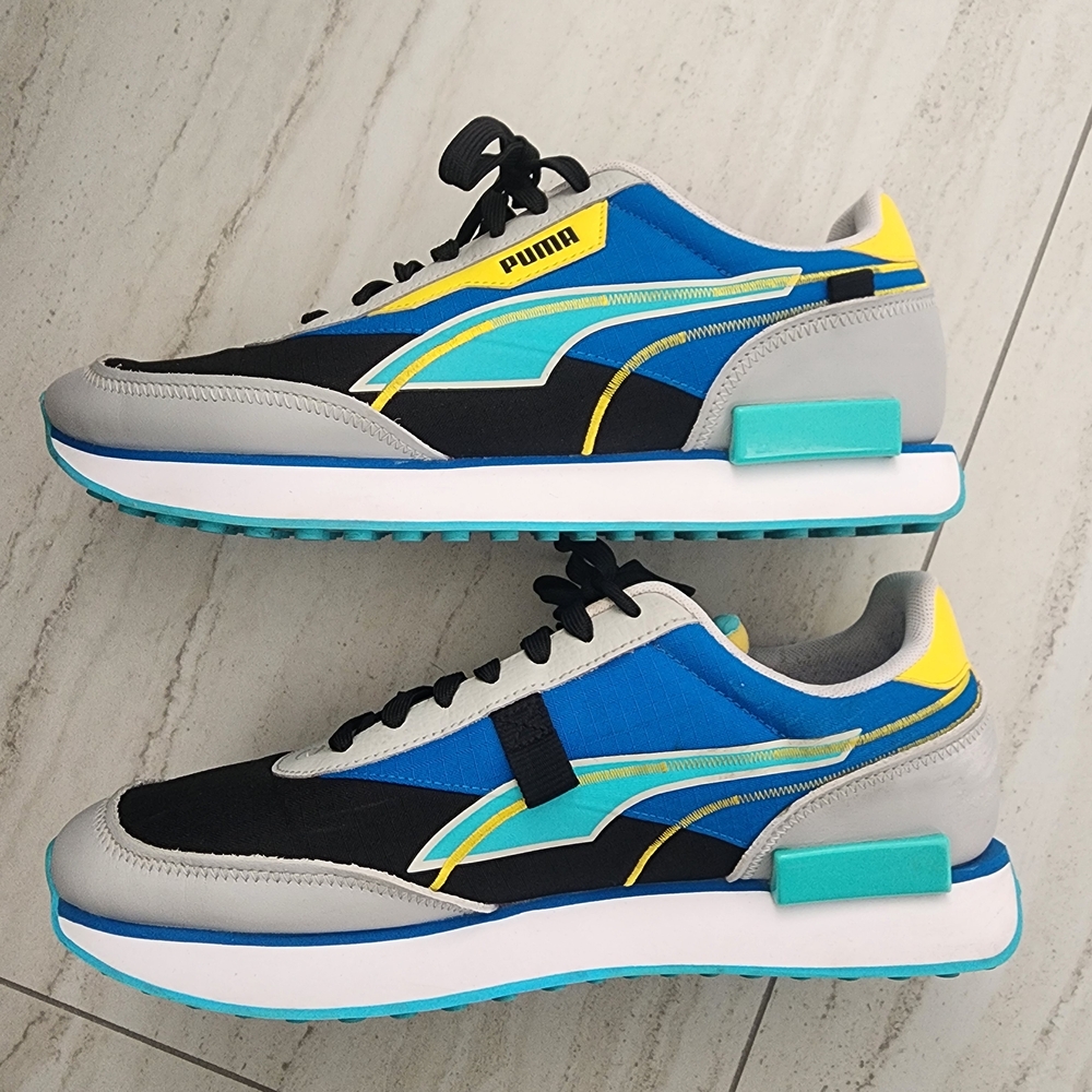 Puma Blue and Gray Sneakers